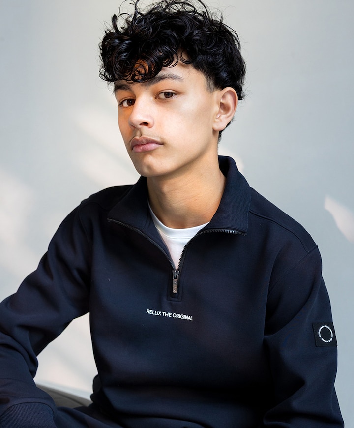 Jongens sweater blauw