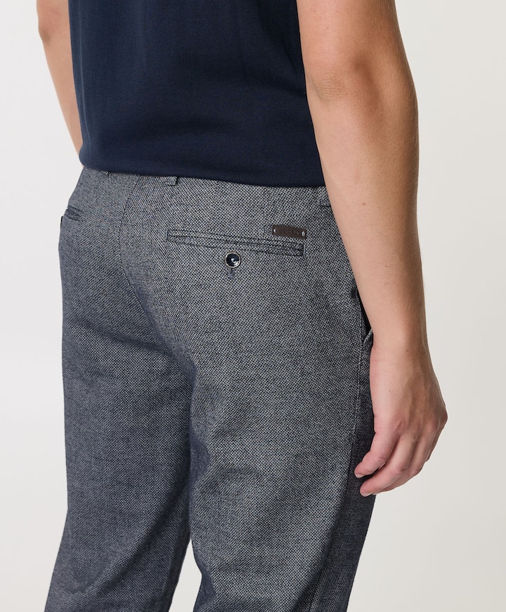 Flatfront Modern Fit broek blauw