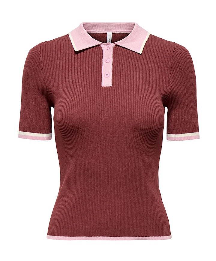 Dames polo bordeaux