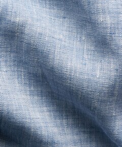 Heren overhemd lange mouw blauw