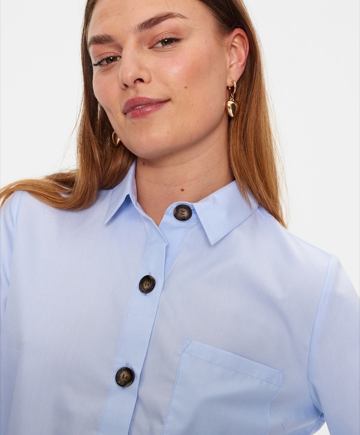 Dames blouse blauw