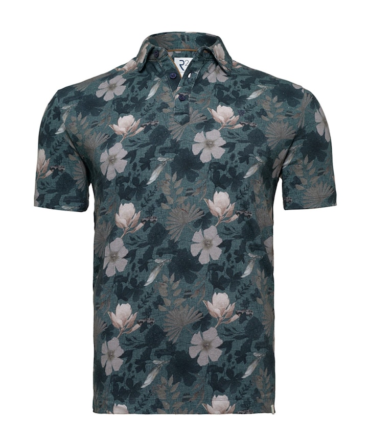 Heren polo blauw
