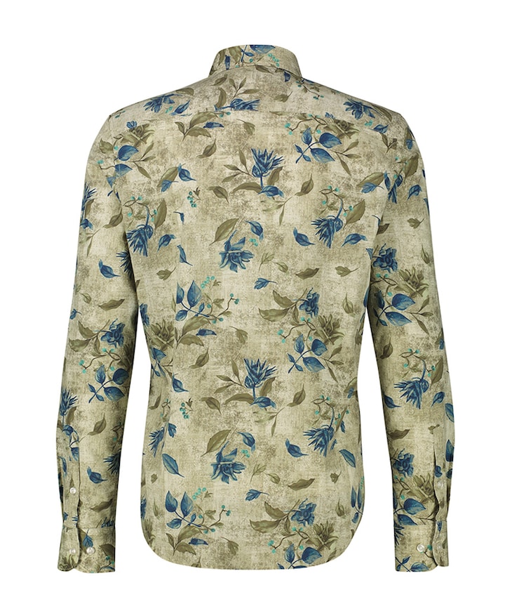 Overhemd lange mouw groen