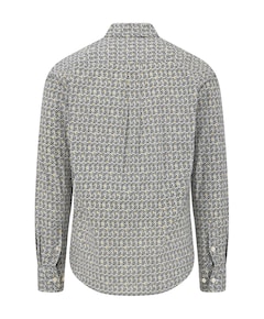 Heren overhemd lange mouw beige