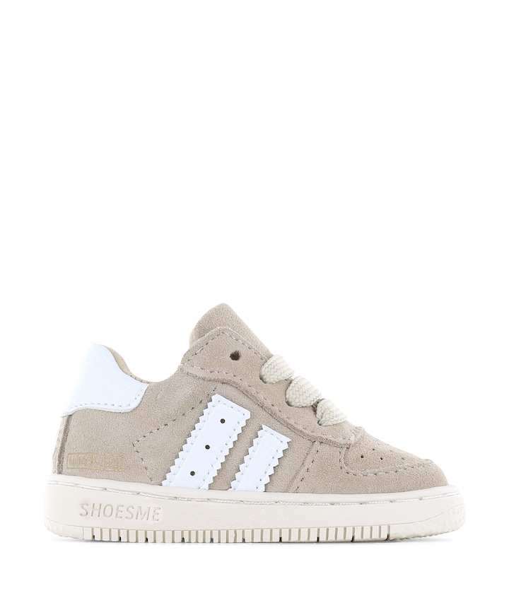 jongens veterschoenen beige