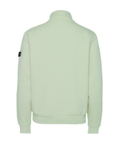 Heren trui met rits groen