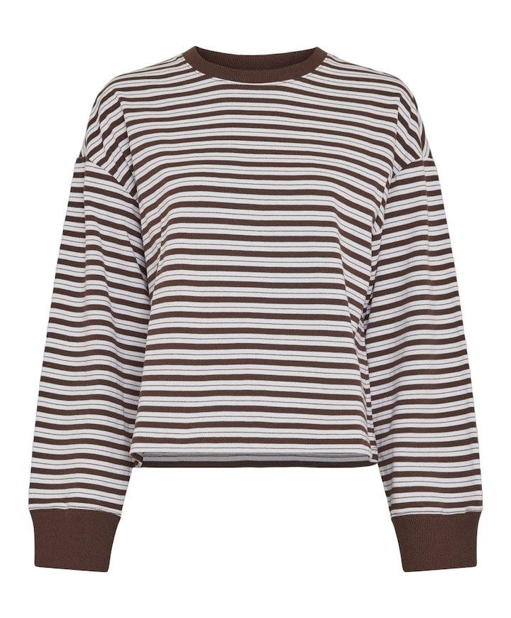 Dames longsleeve bruin