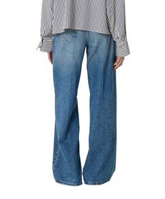 Flung dames broek blauw