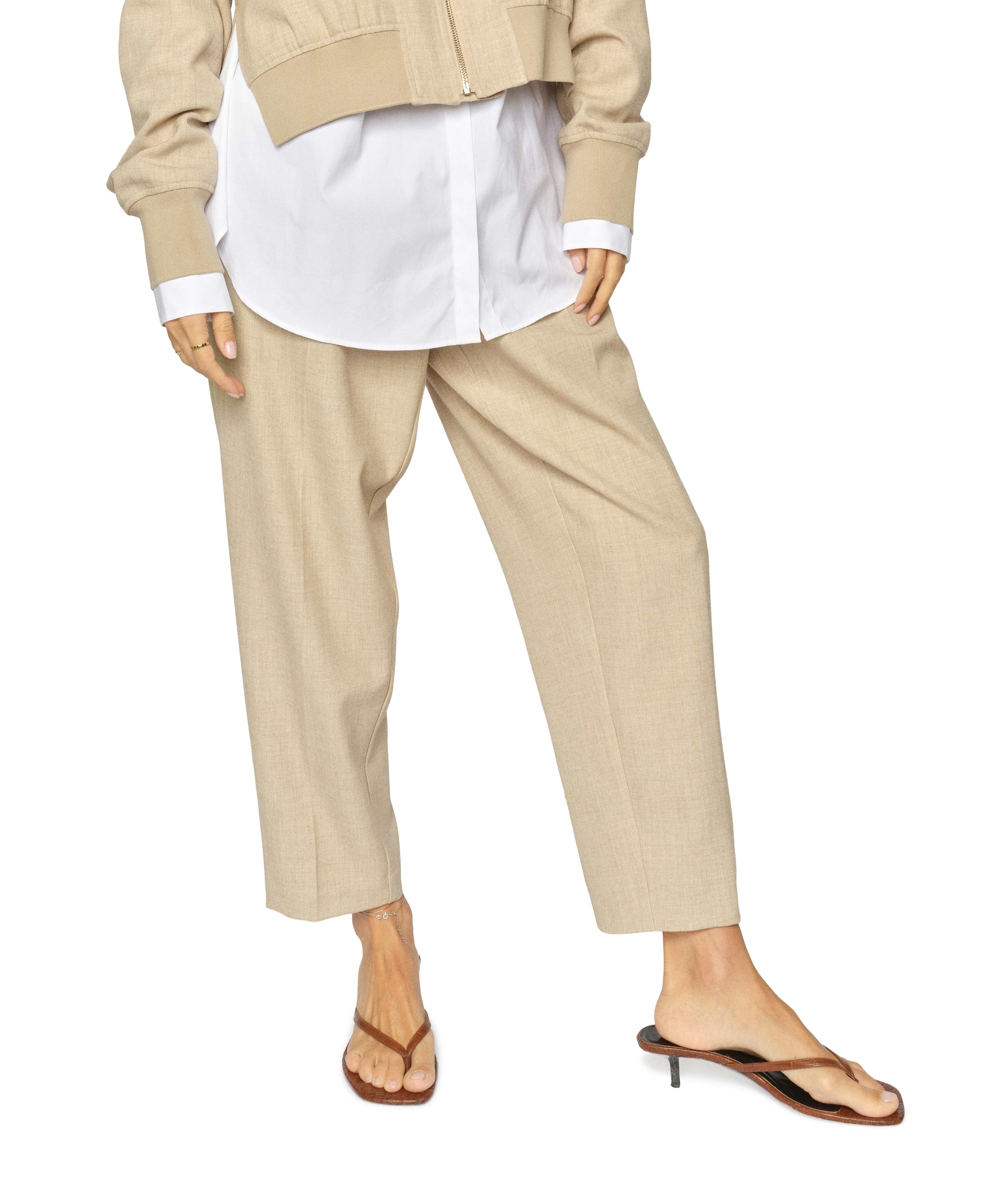 MMLeysa Flair dames broek beige