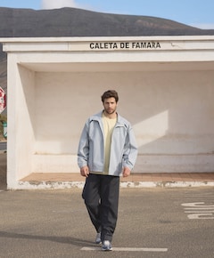 OLAF Regular Wool Blend Pleated heren pantalon grijs