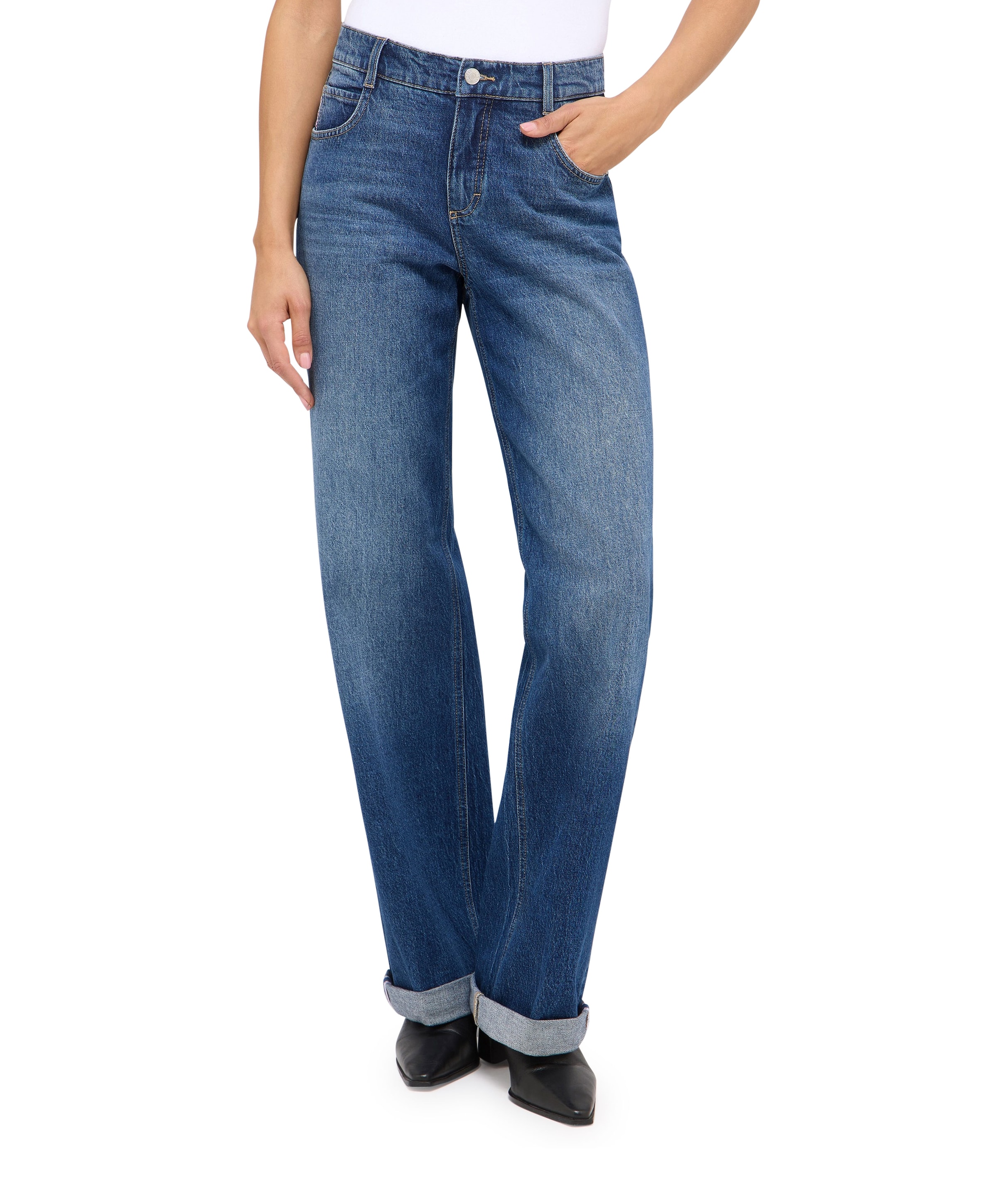 LIZ TU SELVEDGE jeans blauw