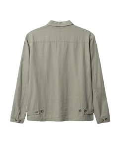 Heren overhemd lange mouw groen