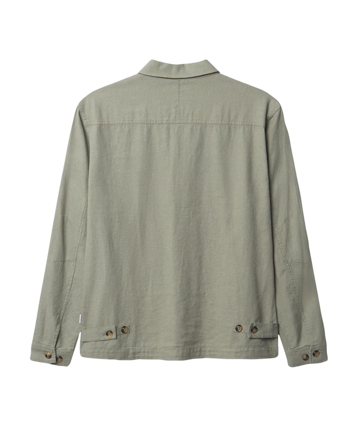 Heren overhemd lange mouw groen