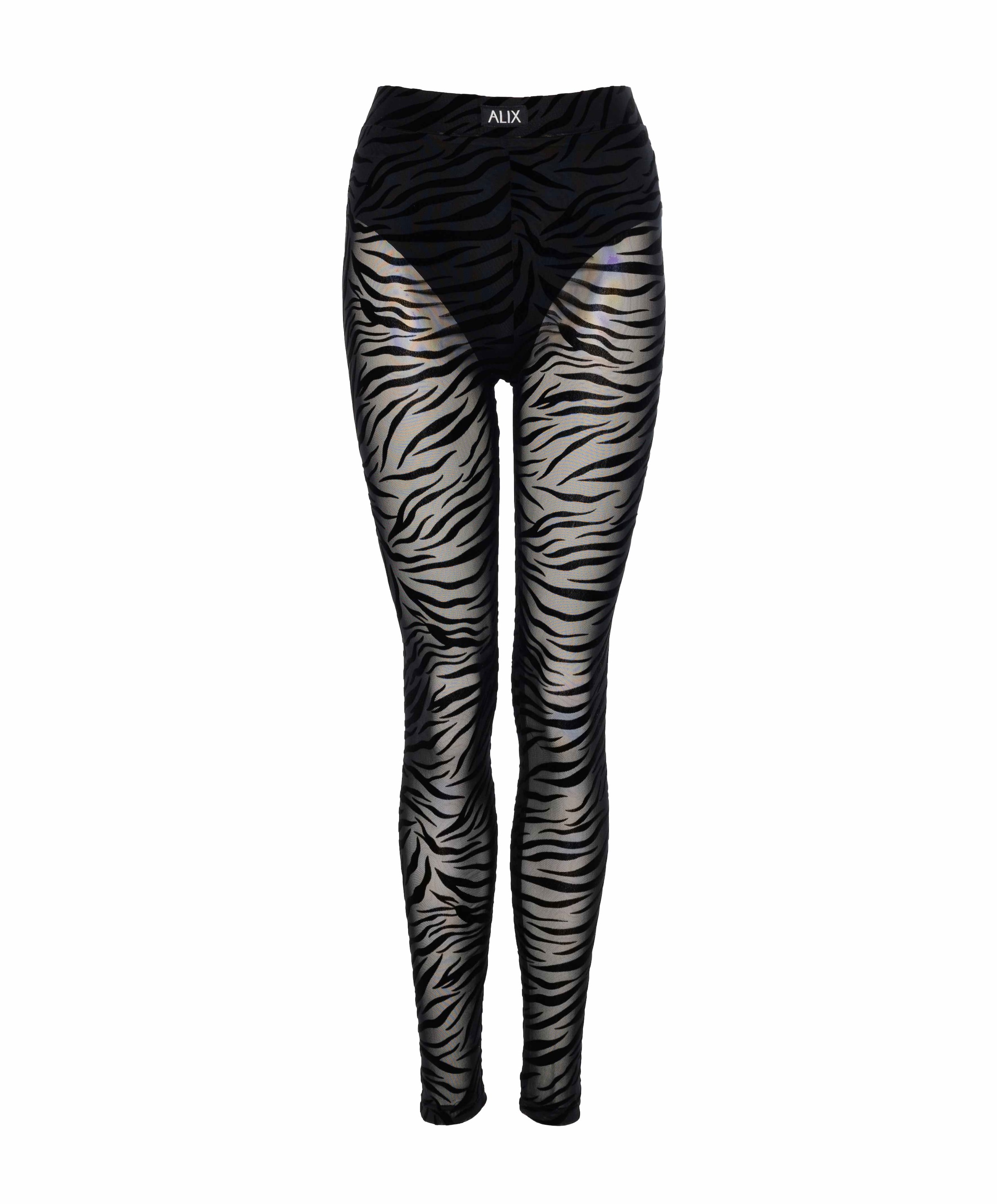 ZEBRA MESH dames broek zwart