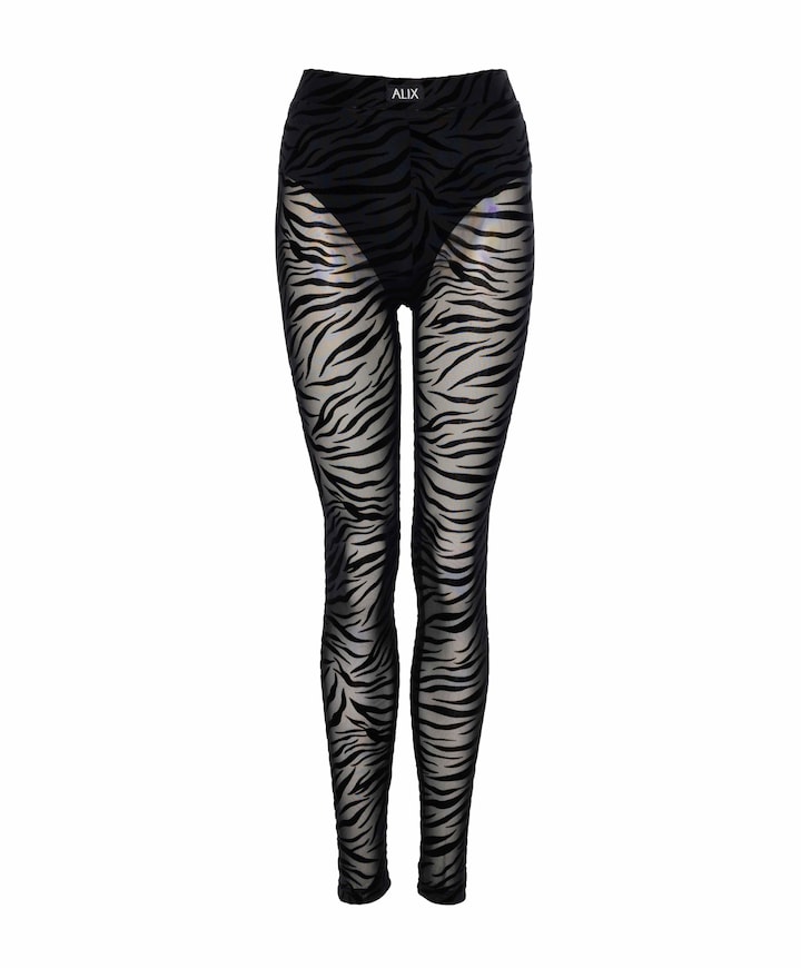 ZEBRA MESH dames broek zwart