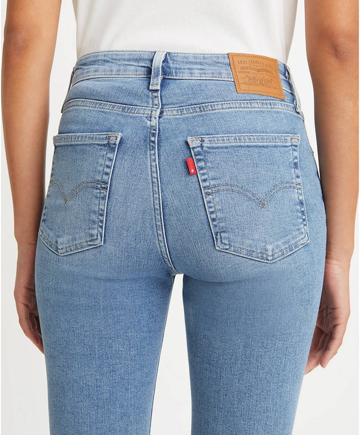 721 High rise skinny dames jeans blauw