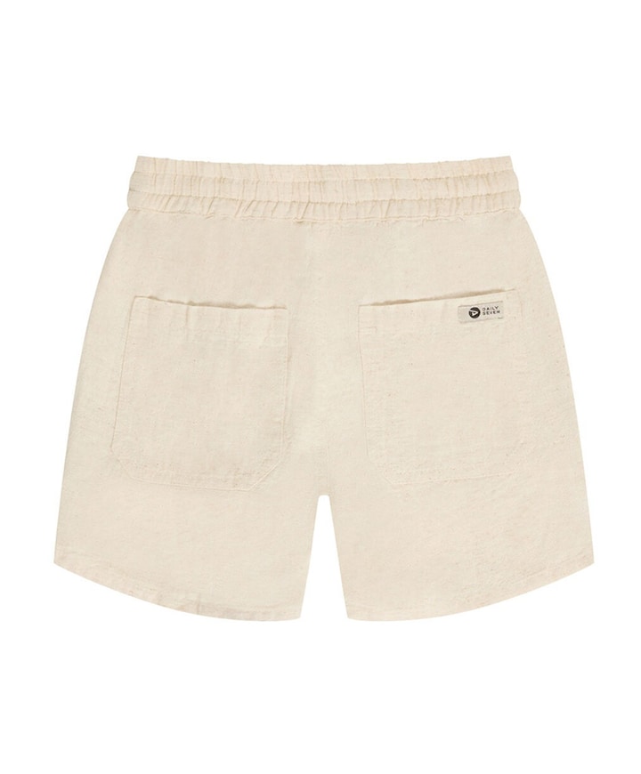 Linen jongens korte broek beige