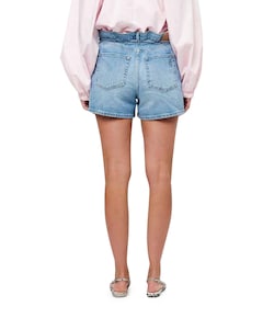 Drift belted dames korte broek blauw