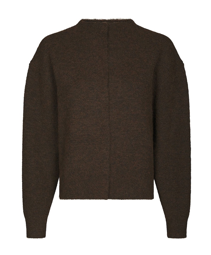Dames vest bruin