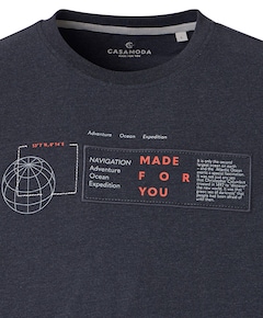 Heren T-shirt blauw