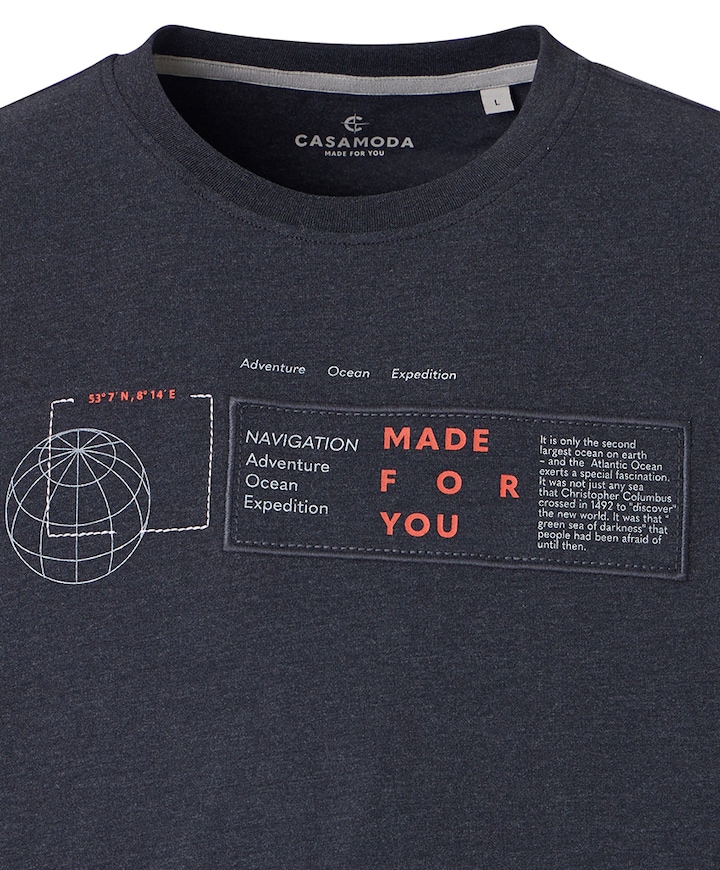 Heren T-shirt blauw