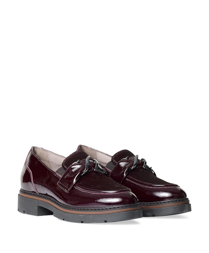 dames loafers bordeaux