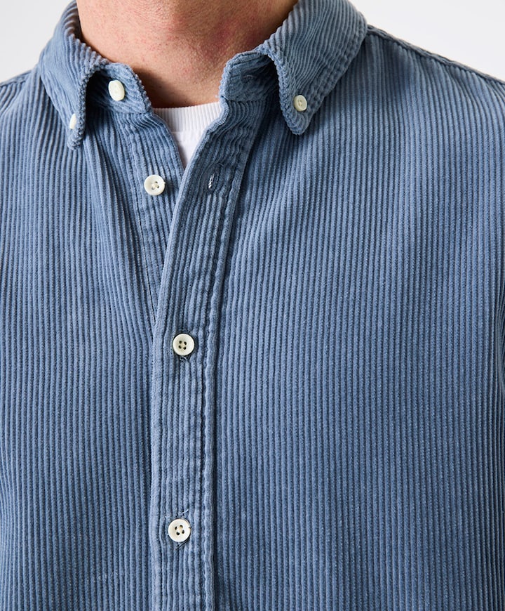 Heren overshirt blauw