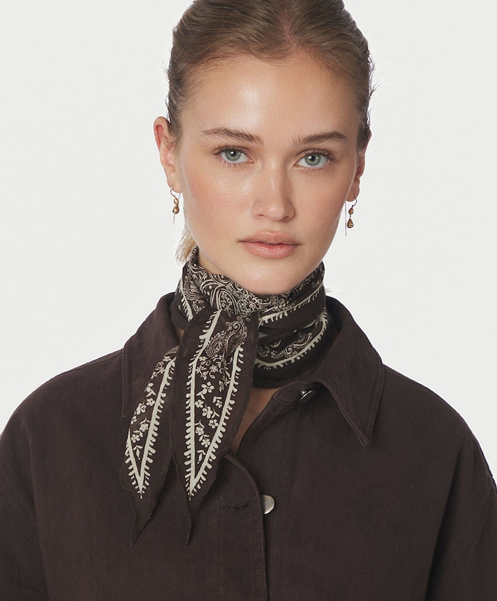 Dames sjaal bruin