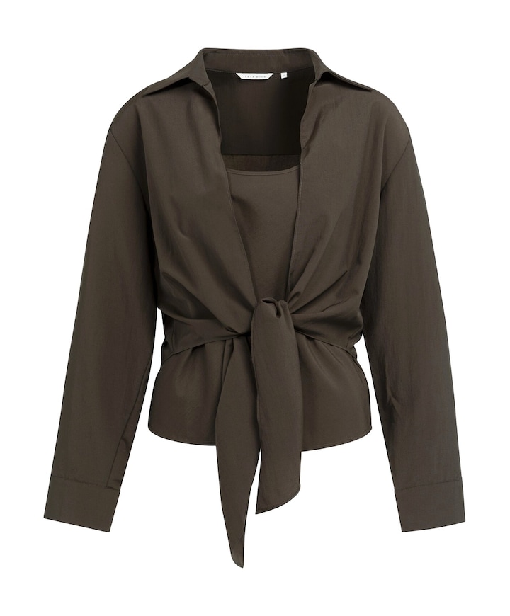 Dames blouse bruin