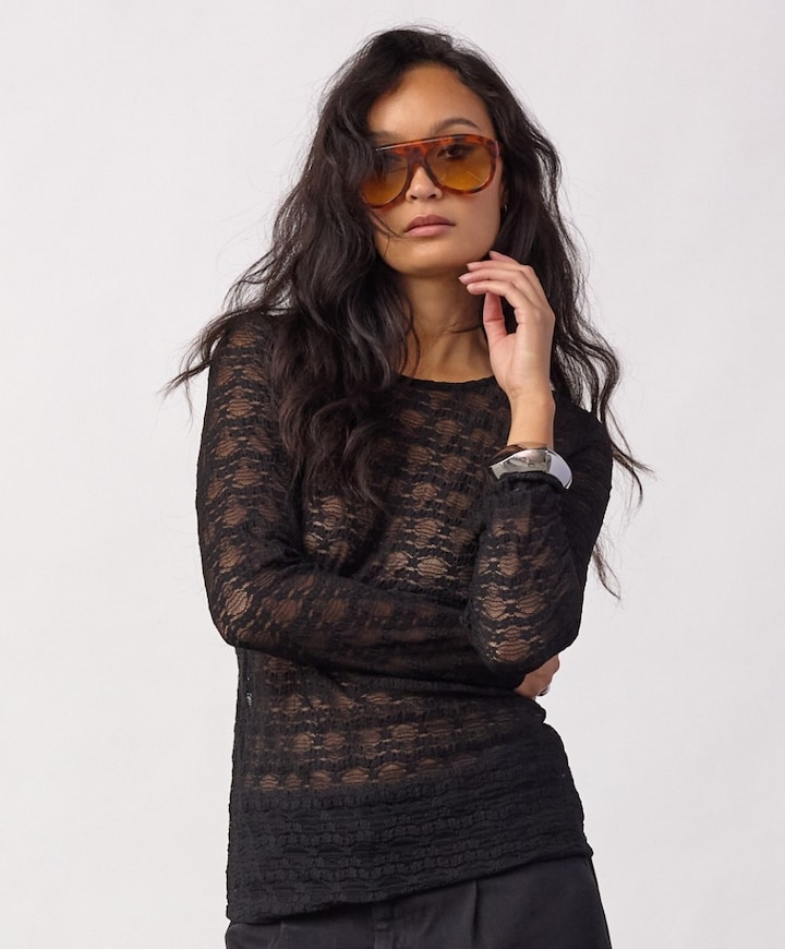 Dames top zwart