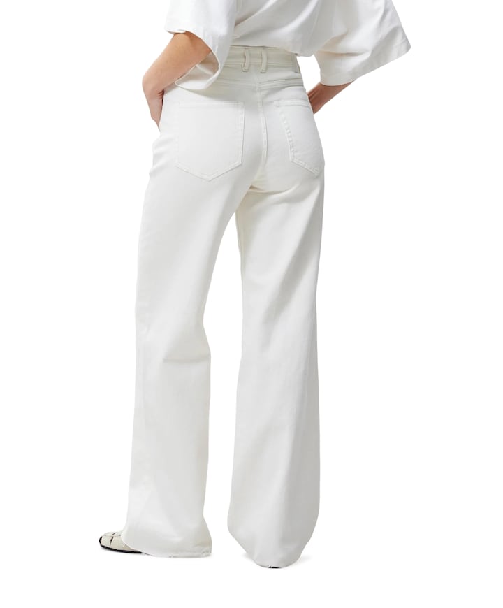 Loose fit jeans dames jeans wit