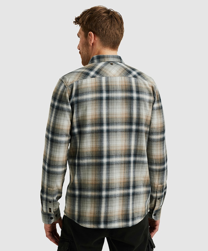 Overhemd lange mouw blauw