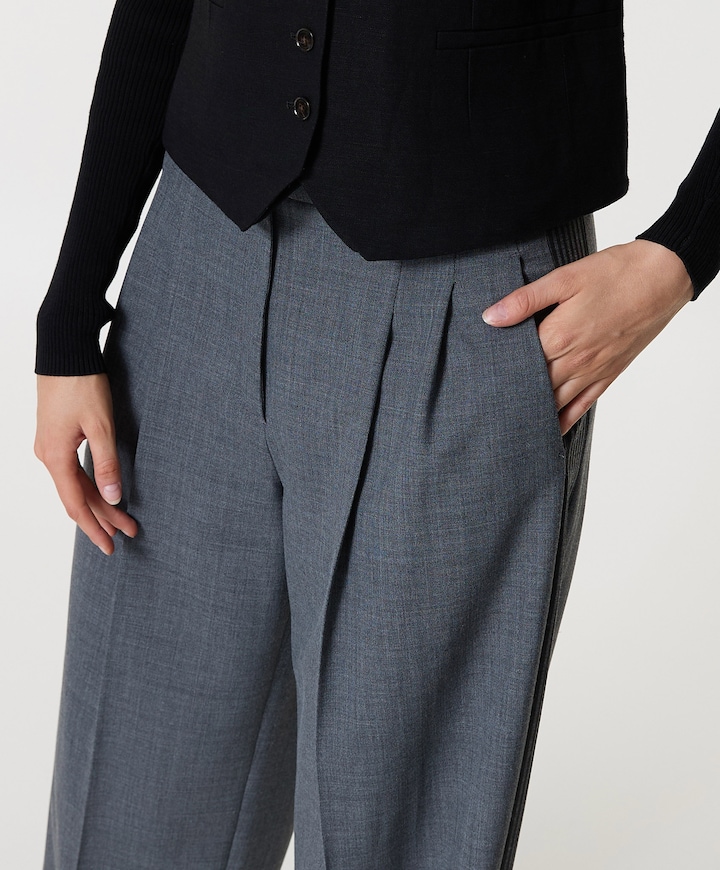 Emilie track dames broek grijs