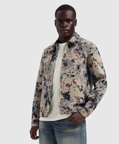 Heren overhemd lange mouw beige