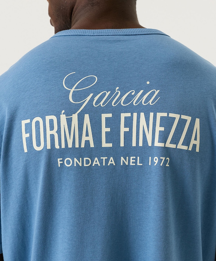 Heren T-shirt blauw