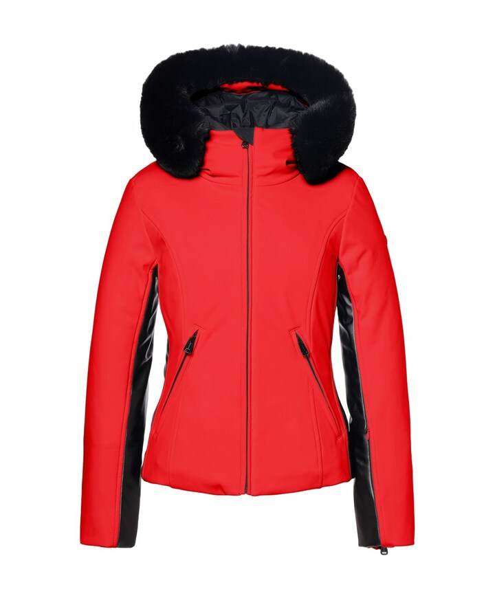 Dames ski-jas rood