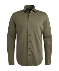 Heren overhemd lange mouw groen
