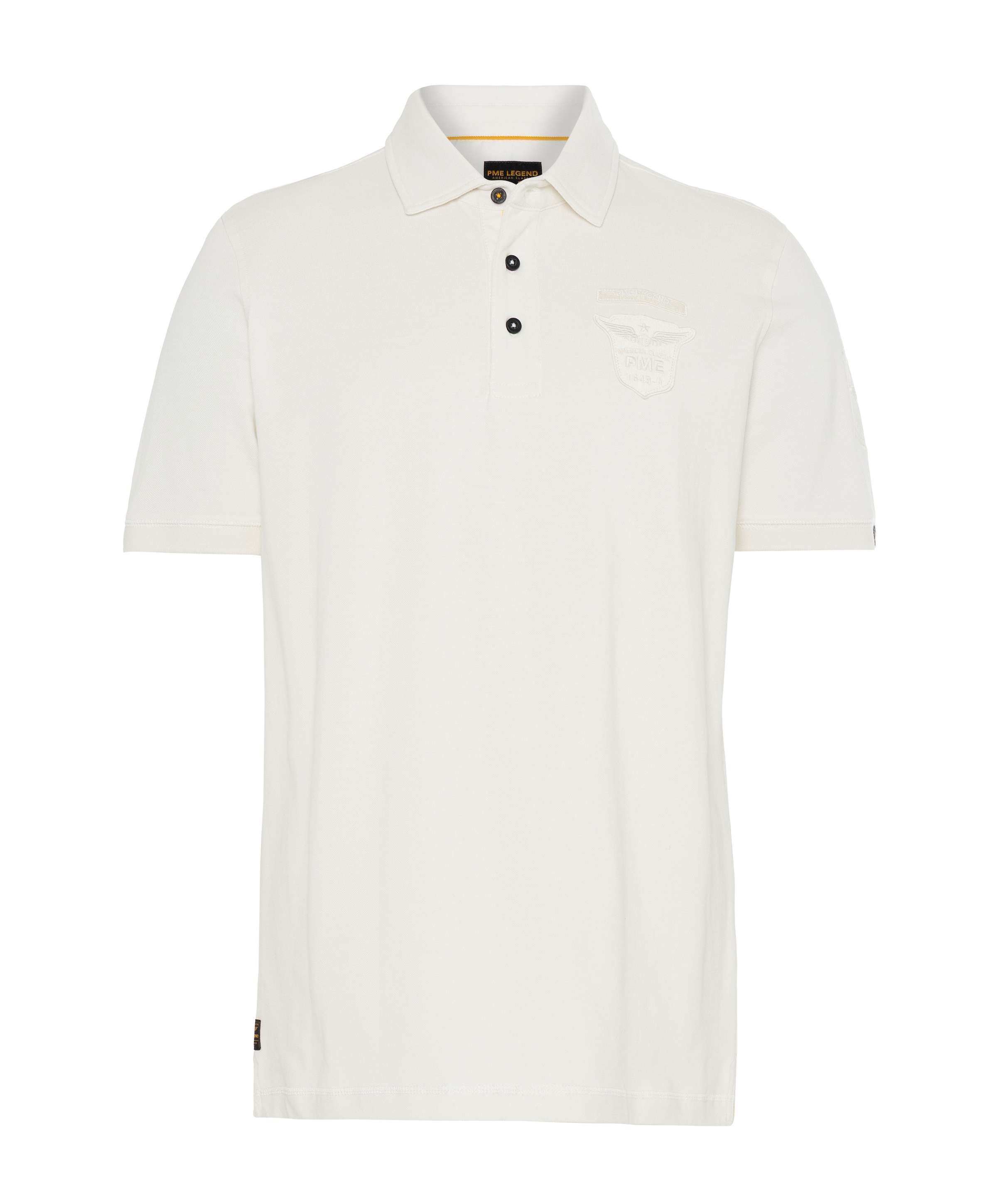 Heren polo ecru