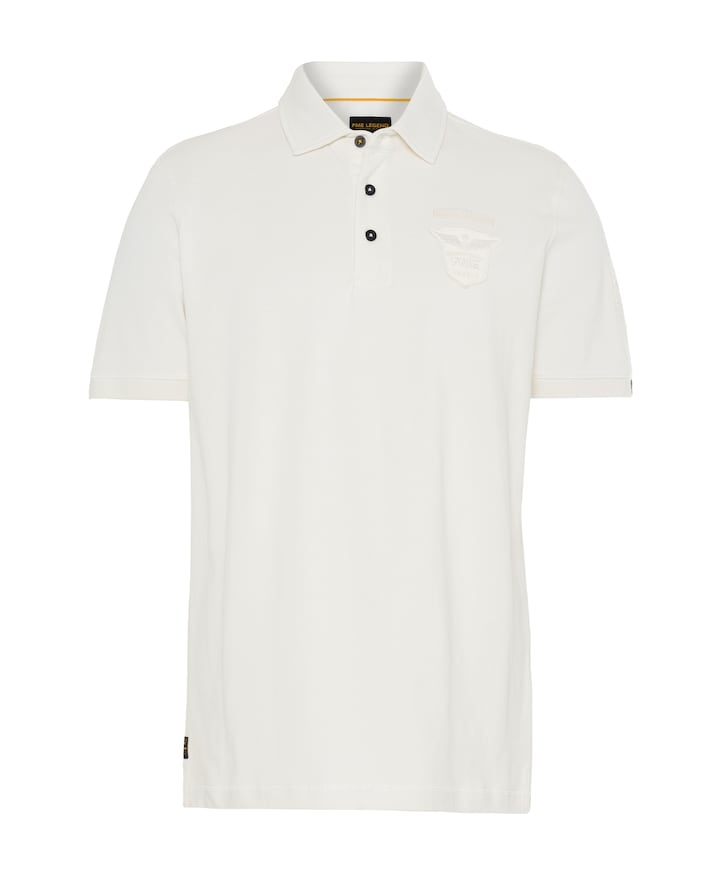 Heren polo ecru