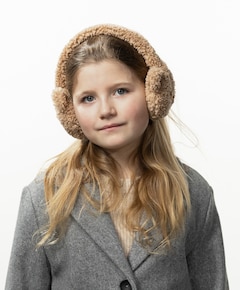 Meisjes oorwarmers beige