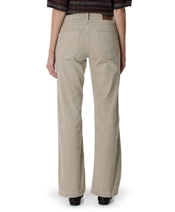 Bibette 10w cord dames broek beige
