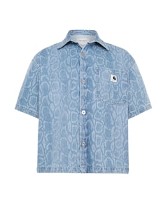 Dames blouse blauw