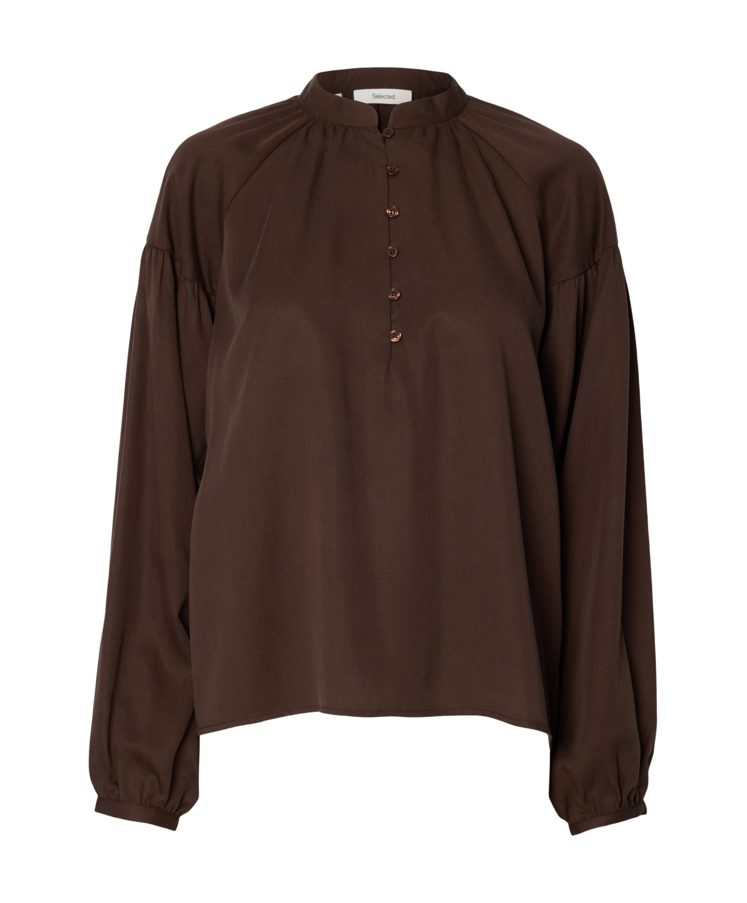 Dames blouse bruin
