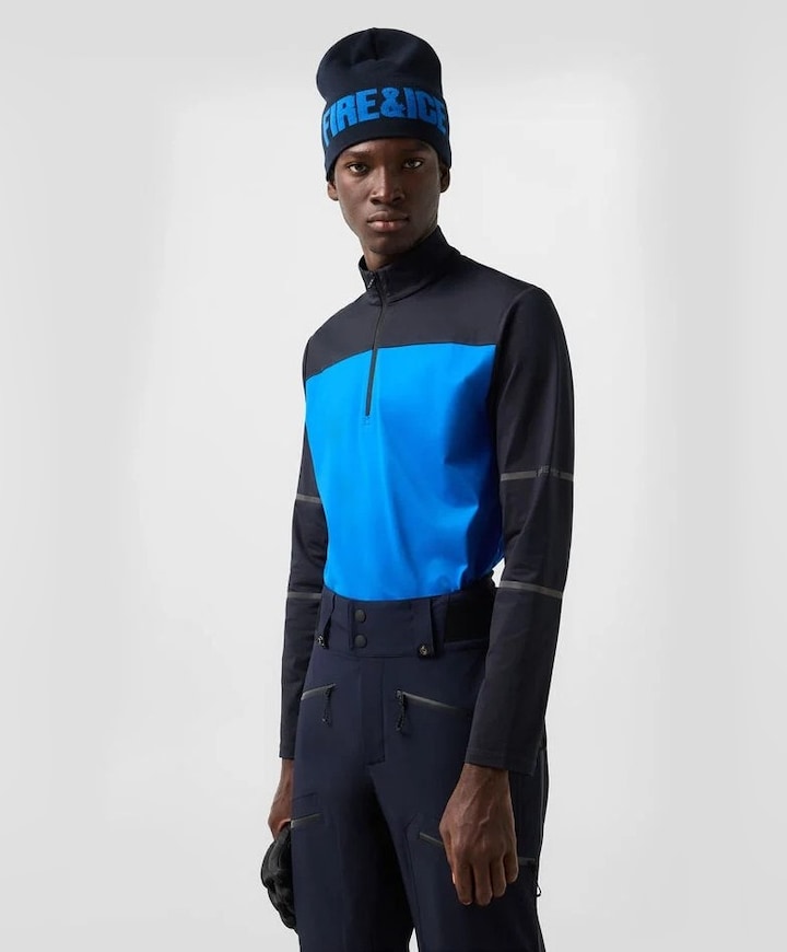 Heren pully blauw