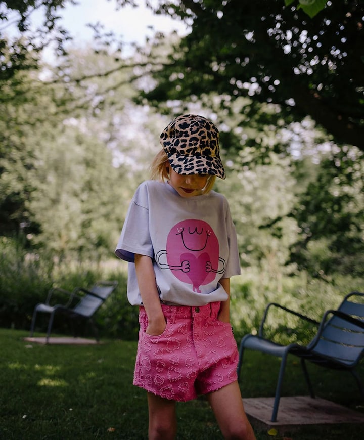Heart snatcher meisjes korte broek roze