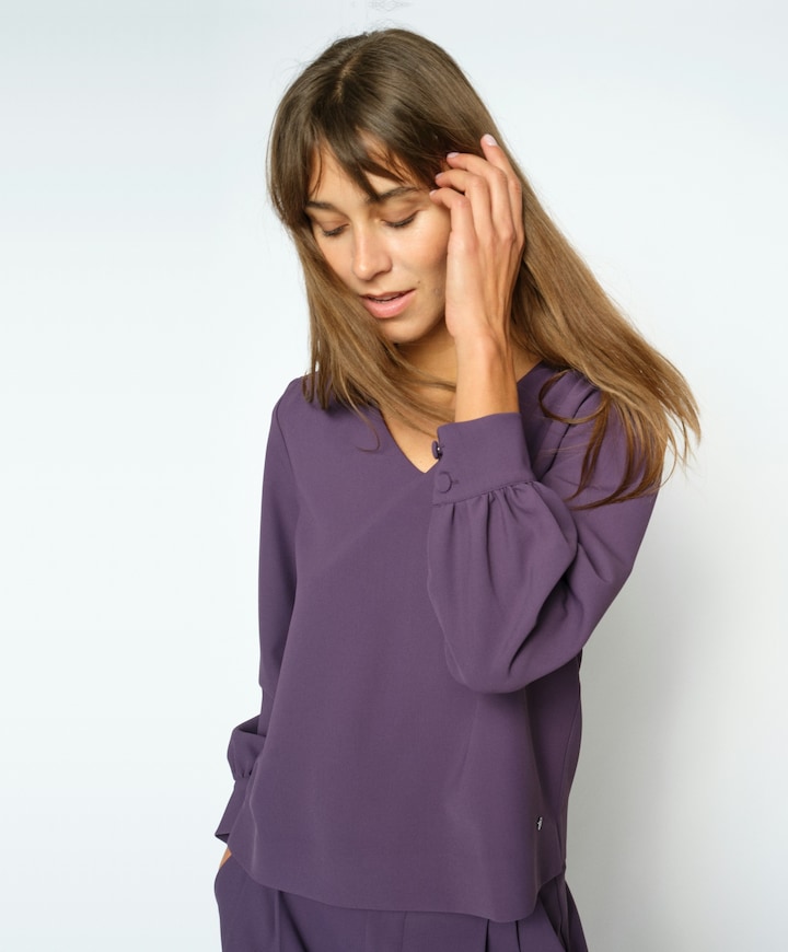 Dames blouse paars