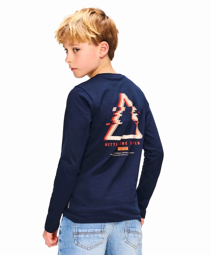 Jongens longsleeve blauw