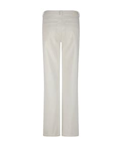 Lurex Wide-Leg Denim dames broek beige