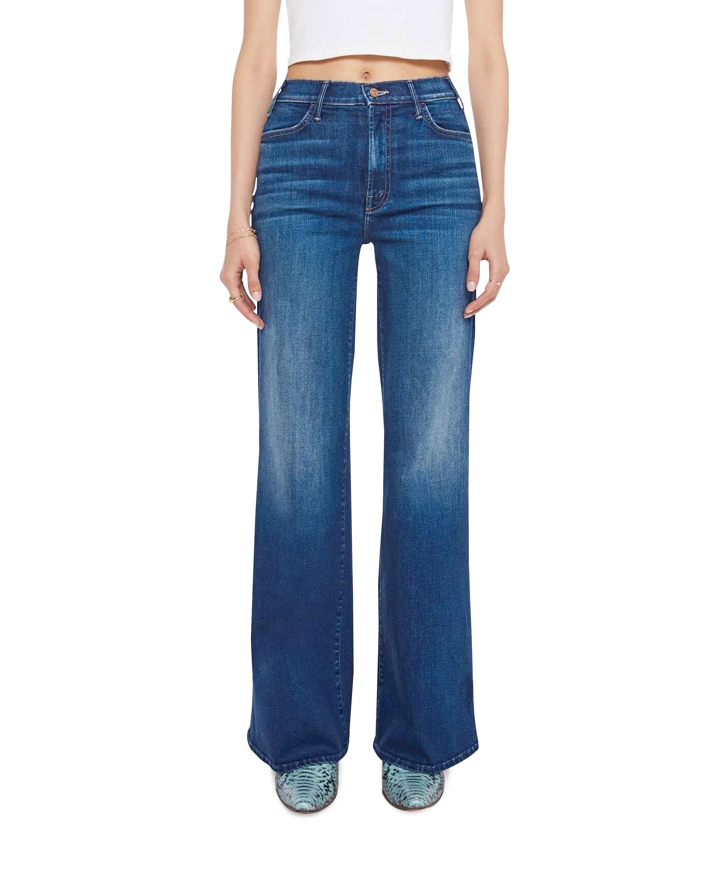 The Hustler Roller Sneak dames jeans blauw