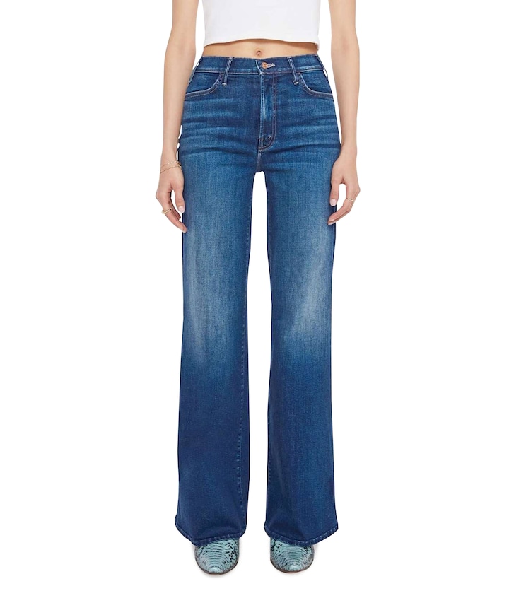 The Hustler Roller Sneak dames jeans blauw